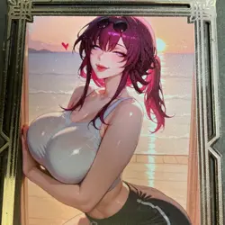 Goddess Story Gold METAL Card - Serial Number #/200! Double Sided Kafka Bikini - Image 3