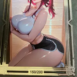 Goddess Story Gold METAL Card - Serial Number #/200! Double Sided Kafka Bikini - Image 4