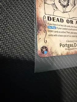 Portgas.D.Ace [Wanted] OP13-119 SEC One Piece Trading Card Game error misprint - Image 2