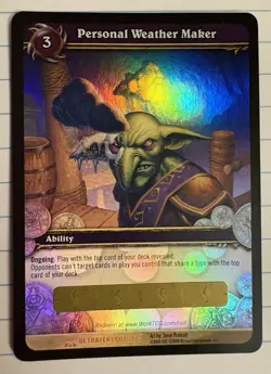 World of Warcraft TCG - Personal Weather Maker Loot Card - Unscratched - Image 2