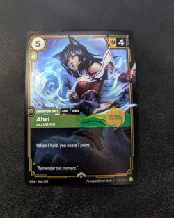 Riftbound Ahri FOIL Convention Exclusive Promo Card League of Legends TCG NM - Image 4