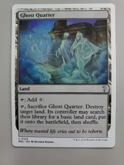 MTG Ghost Quarter Mystery Booster 2 0109 White Border Uncommon - Image 1