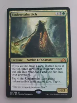 MTG Underrealm Lich Guilds of Ravnica Regular Mythic - Image 1