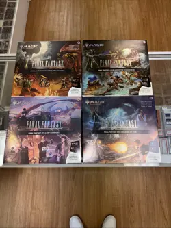 Magic The Gathering MTG Final Fantasy Scene Box COMPLETE SET OF 4 Factory Sealed - Image 1