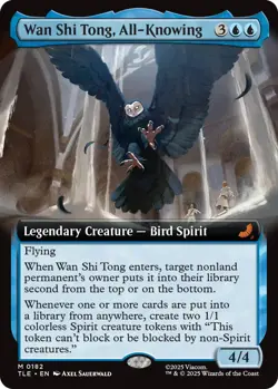 MTG Wan Shi Tong, All-Knowing - Foil - Extended Art, NM-Mint, English Avatar: Th - Image 1
