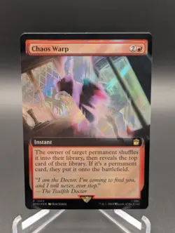 Chaos Warp (Extended Art) (Surge Foil) Universes Beyond: Doctor Who Foil - Image 1