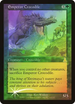 MTG FOIL Emperor Crocodile - Urza's Destiny #105 - Image 1