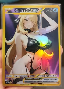 Cynthia - Anime - Waifu - Pokemon - Trainer - DIY - Full Art - Sticker - Image 2