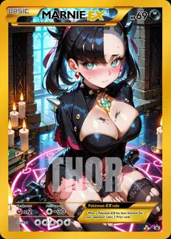Marnie - Anime - Waifu - Pokemon - Trainer - DIY - Full Art - Sticker - Image 1