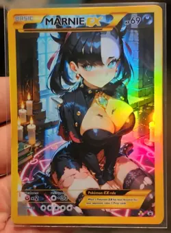 Marnie - Anime - Waifu - Pokemon - Trainer - DIY - Full Art - Sticker - Image 2