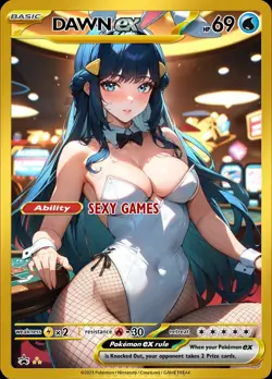 Dawn - Anime - Waifu - Pokemon - Trainer - DIY - Full Art - Sticker - Image 1