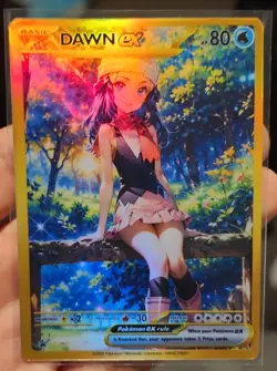 Dawn - Anime - Waifu - Pokemon - Trainer - DIY - Full Art - Sticker - Image 2