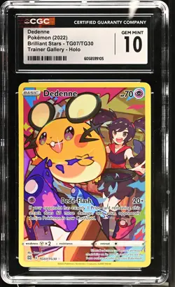 DEDENNE Brilliant Stars Trainer Gallery #TG07 CGC 10 Pokemon [Nostalgium] - Image 1
