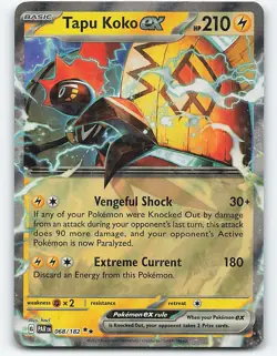 Tapu Koko ex #068/182 Pokemon Card - Image 1