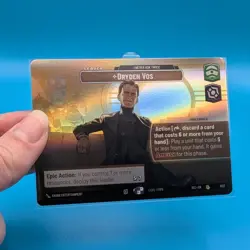 Star Wars Unlimited Dryden Vos Showcase Card SEC-EN 1027 - Image 3