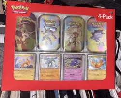 Pokemon 151 4 Mini Tins + 4 Promo Cards Bundle Sam’s Club - Image 1