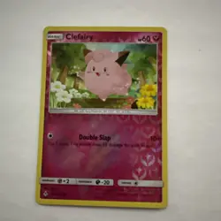 Pokemon TCG Unbroken Bonds Clefairy Reverse Holo Card 132/214 2019 SM - Image 1