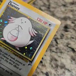 Pokemon Chansey Holo Card 3/130 Base Set 2nd Edition - Image 3