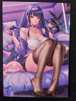 Raiden Shogun Goddess Story Doujin Frosted Waifu Trading Card Genshin Impact - Image 1