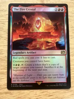 MTG Magic: The Gathering Final Fantasy The Fire Crystal FOIL #0135 FIN - Image 1