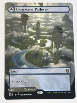 MTG Clearwater Pathway NM (Borderless) Zendikar Rising Regular Murkwater Magic - Image 1