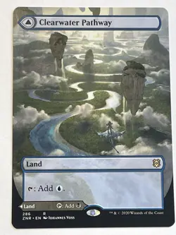 MTG Clearwater Pathway NM (Borderless) Zendikar Rising Regular Murkwater Magic - Image 2