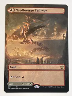 MTG Needleverge Pathway NM (Borderless) Zendikar Rising Regular Magic - Image 1