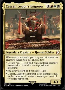 Caesar, Legion's Emperor Universes Beyond: Fallout Foil - Image 1