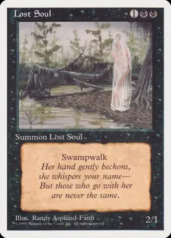 Lost Soul 19 RQS Rivals Black Swampwalk Summon Randy Asplund-Faith 1995 Creature - Image 1