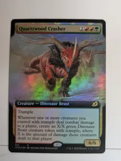 MTG - Quartzwood Crasher - R - IKO - Extended Art Foil - 341 - Image 1
