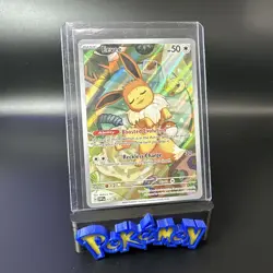 Pokemon TCG Eevee SVP 173 Prismatic Evolutions Full Art Black Star Promo - Image 1