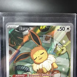 Pokemon TCG Eevee SVP 173 Prismatic Evolutions Full Art Black Star Promo - Image 2