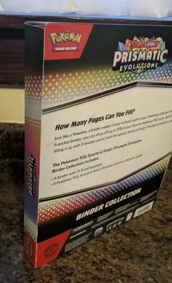 Pokemon TCG: Scarlet & Violet Prismatic Evolutions Binder Collection New Sealed - Image 4