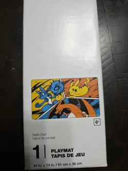 NEW Battle Start Playmat Pokemon Center TCG- Charizard, Pikachu, Lucario 2025 - Image 2