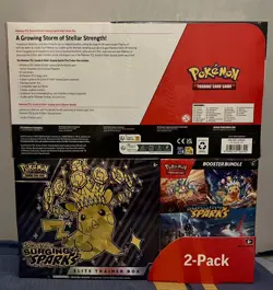 X2 Pokemon Surging Sparks Elite Trainer Box Etb & Booster Bundle Costco - Image 1