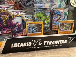 Pokemon TCG Lucario V & Tyranitar V Heavy Hitters Premium Collection NEW Sealed - Image 2