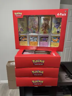 POKEMON TCG 4-PACK 151 MINI TINS SAMS CLUB EXCLUSIVE BRAND NEW - Image 1