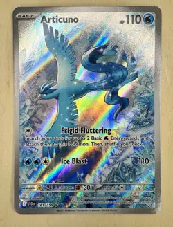 Pokemon TCG Articuno IR 161/159 Journey Together NM/Mint Condition - Image 1