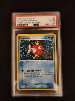 2004 Pokemon EX Magikarp-Rev Foil Team Rocket Returns EX-MT PSA 6 US SELLER - Image 1