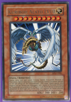 KURIBOH ALATO LV10 (Winged) • Rara • DP1 IT006 • Unl • heavy play • Yugioh! - Image 1
