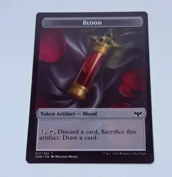 Magic The Gathering Vampire/Blood 016 Token - Midnight Hubt MTG Trading Card Tc7 - Image 2