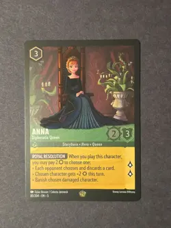 Anna - Diplomatic Queen 85/204 Shimmering Skies Cold Foil Disney Lorcana Card NM - Image 1