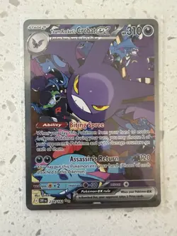 Team Rockets Crowbat EX Sir Destined Rivals Card 234/182 Raw Mint Pokemon TCG - Image 1