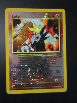 ENTEI REVERSE HOLO POKEMON CARD 34 PROMO LIGHTLY PLAYED EX+ COND - Image 1