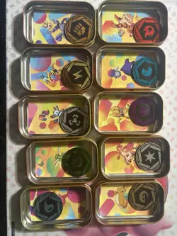 Pokemon 151 TCG Display EMPTY Mini Tins W/ Coin And Art Card - Image 4