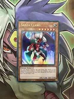 SS05-ENV01 Santa Claws Ultra Rare Speed Duels 1st Edition NM Yugioh Card - Image 1
