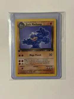 Pokemon Dark Machamp TCG 27/82 1st Edition Nonholo Rare Card - LP/MP Condition! - Image 1