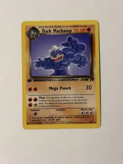 Pokemon Dark Machamp TCG 27/82 1st Edition Nonholo Rare Card - LP/MP Condition! - Image 2