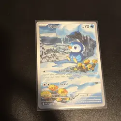 2025 Pokemon Mega Evolution Phantasmal Flames - PIPLUP illustration card 98/94 - Image 1