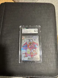 Charizard EX Obsidian Flames 215/197 Near Mint CGC 8.5 Pokemon Card Graded Slab - Image 2